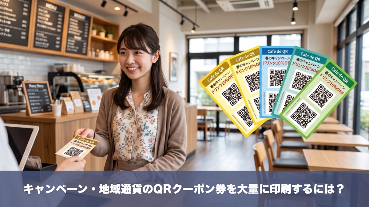 キャンペーン・地域通貨のQRクーポン券を大量に印刷するには?枚数・ユニークQR・検品の基本